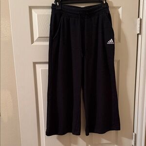 Adidas Black Capris with Logo